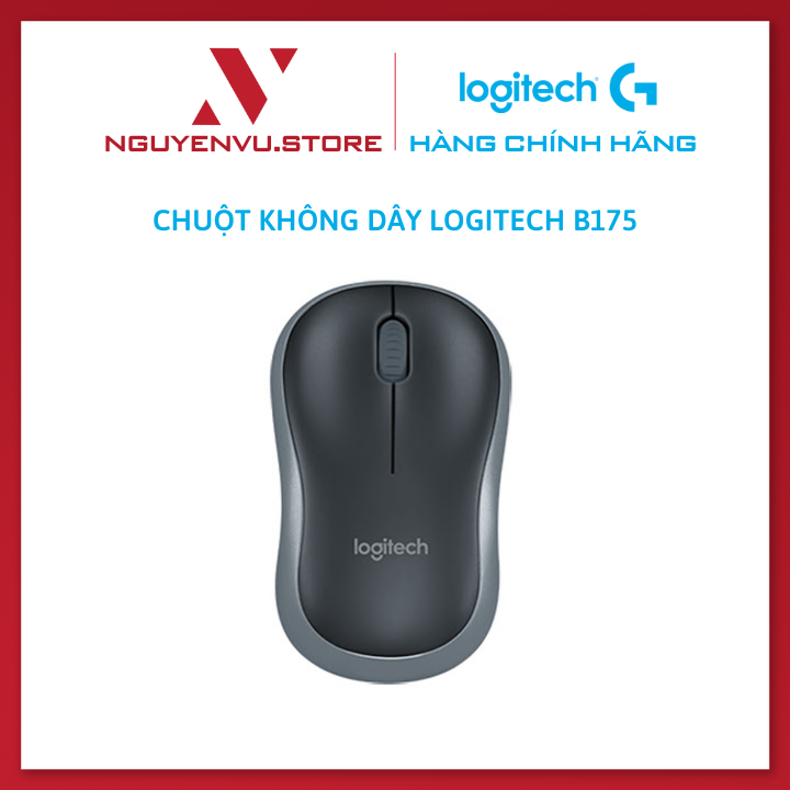 Chuột không dây Logitech B175 - Hàng Chính Hãng