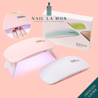 Máy hơ gel SUN mini chính hãng 6W 6 bóng LED/UV - Đèn hơ gel làm móng nail cầm tay, để bàn, bỏ túi mang đi tiện lợi