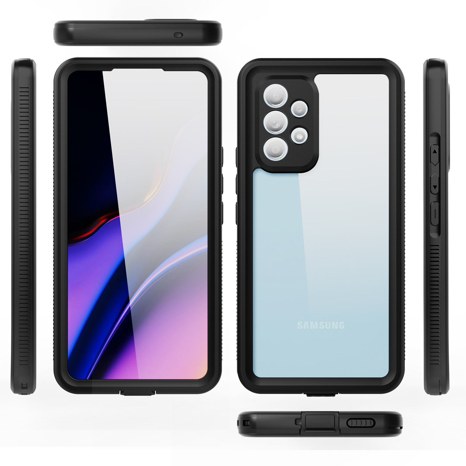 Generic Galaxy A53 5G Waterproof Case, Shockproof Builtin Screen