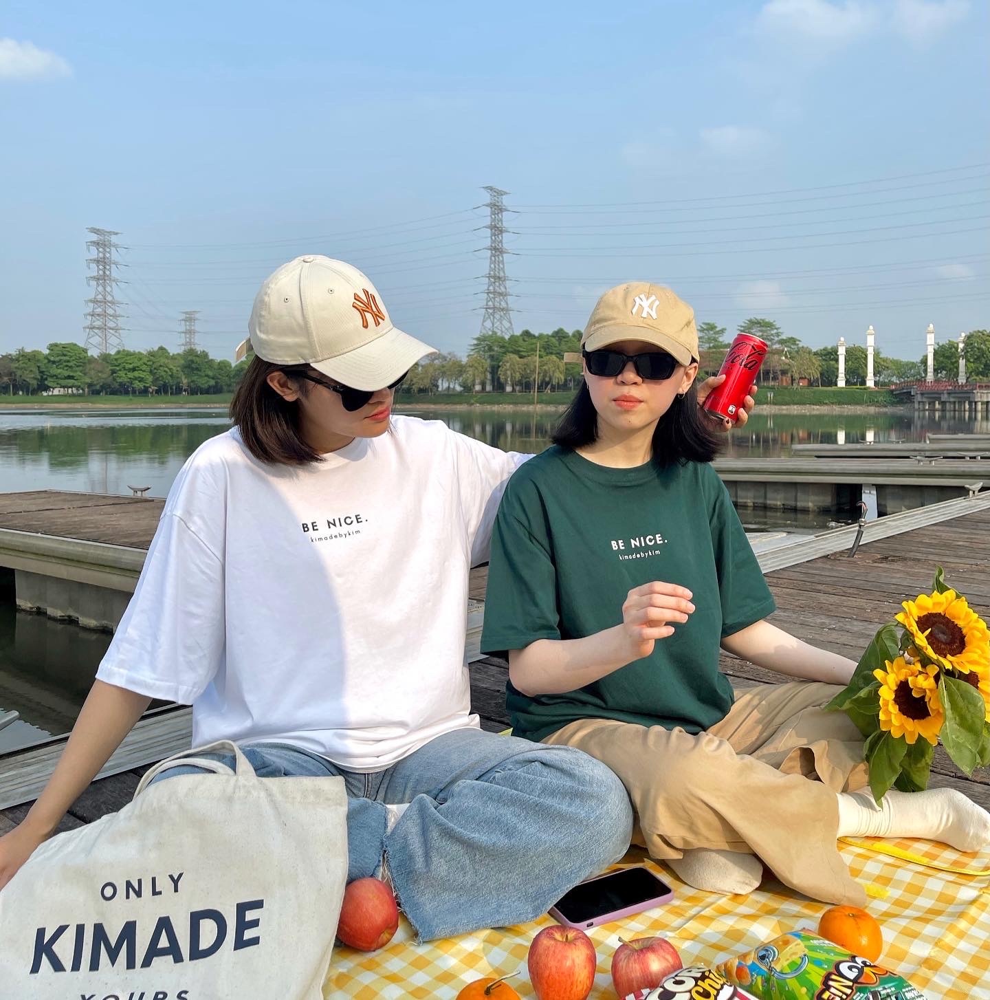 Áo phông cộc tay - be nice tee kim 2022