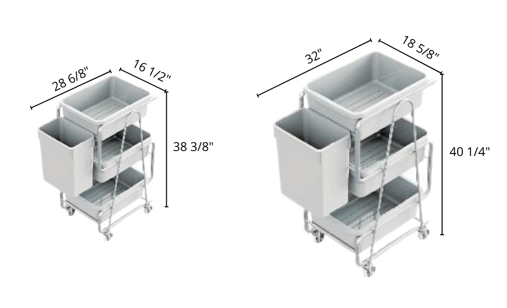 Restaurant Trolley /Food Court Trolley/Dinning Collection Trolley Cart