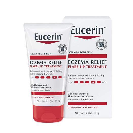 Kem dưỡng ẩm và giảm chàm da cho bé Eucerin baby eczema relief.