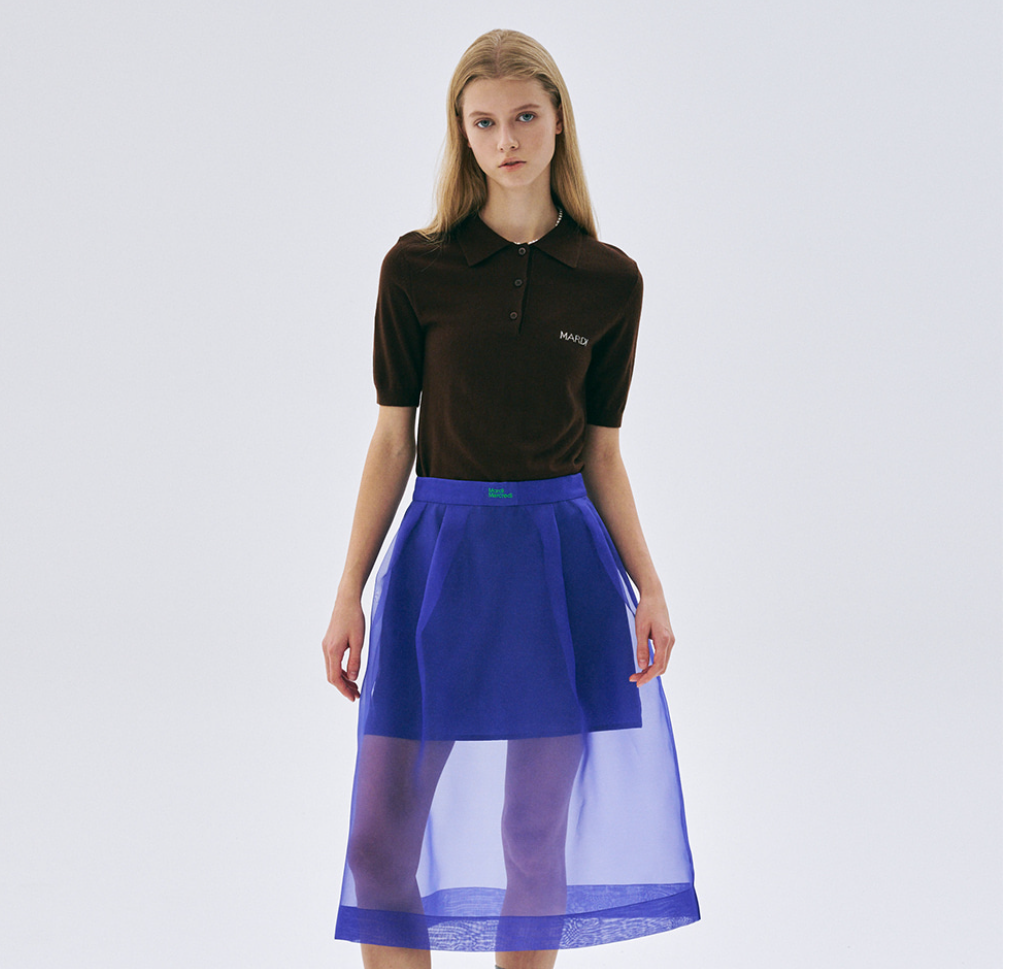 CHEMISE SLIM EN TRICOT MARDI MERCREDI PIQUET (Nouveauté 2025)