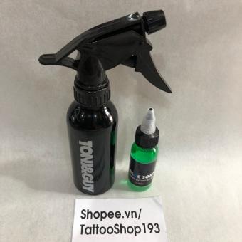 Cặp vệ sinh hình xăm:bluesoap đậm đặc 30ml + chai xịt nhôm