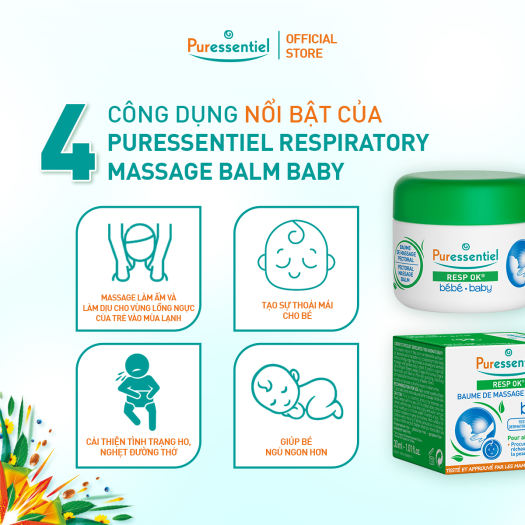 Puressentiel - Resp OK Baby Pectoral Massage Balm 30ml