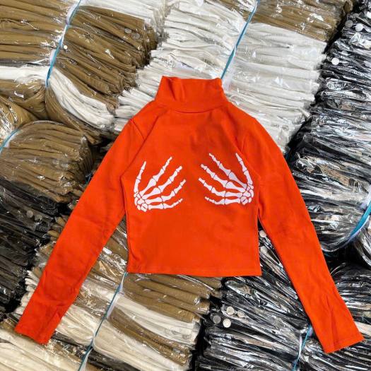 Áo cổ lọ borip dáng ôm tôn chọn vóc dáng thon gọn cho nữ thời trang hàn quốc-15C53