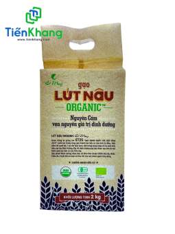Gạo Lứt Nâu Organic Cỏ May - Túi (2kg)