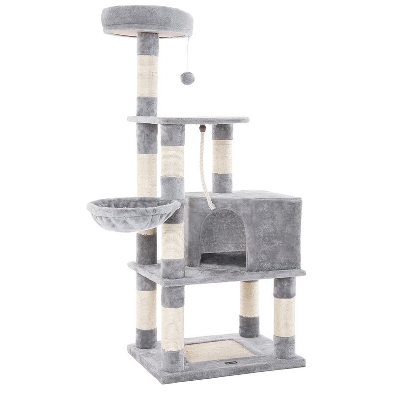 Nhà cây cho mèo Cat Tree - Cây Cào Móng Cho Mèo - Cat Tree kiêm nhà nằm cho các bé vừa cào móng vừa chơi vừa nằm ngủ cả ngày