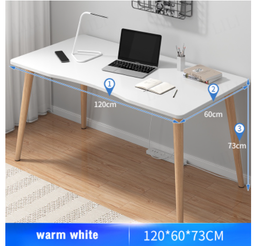 Ready StockWriting Table Home Office Desks Nordic Computer Modern Simple Study Table Meja Belajar Menulis ( Black / Wh