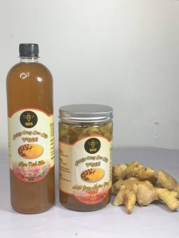 SP13 Mật ong rừng nguyên chất [Tbee] mật ong ngâm gừng lưu thông khí huyết chống trầm cảm lo âu