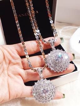 Dây Chuyền Nữ Cao Cấp Givishop - D1705126 - Sáng Như Vàng Thật ( Cam Kết Không Đen, Không Ngứa, Chất Liệu Bạc Pha Hợp Kim Cao Cấp ) - {vòng cổ nữ bạc, vòng cổ đôi, vòng bạc nữ giá rẻ, vòng bạc nữ giá rẻ, vòng bạc giá rẻ }