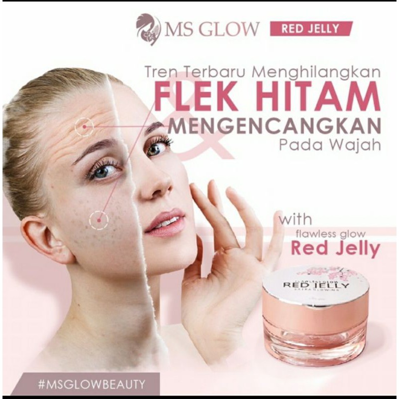 Red Jelly Glowing Asli Bpom MS Glow