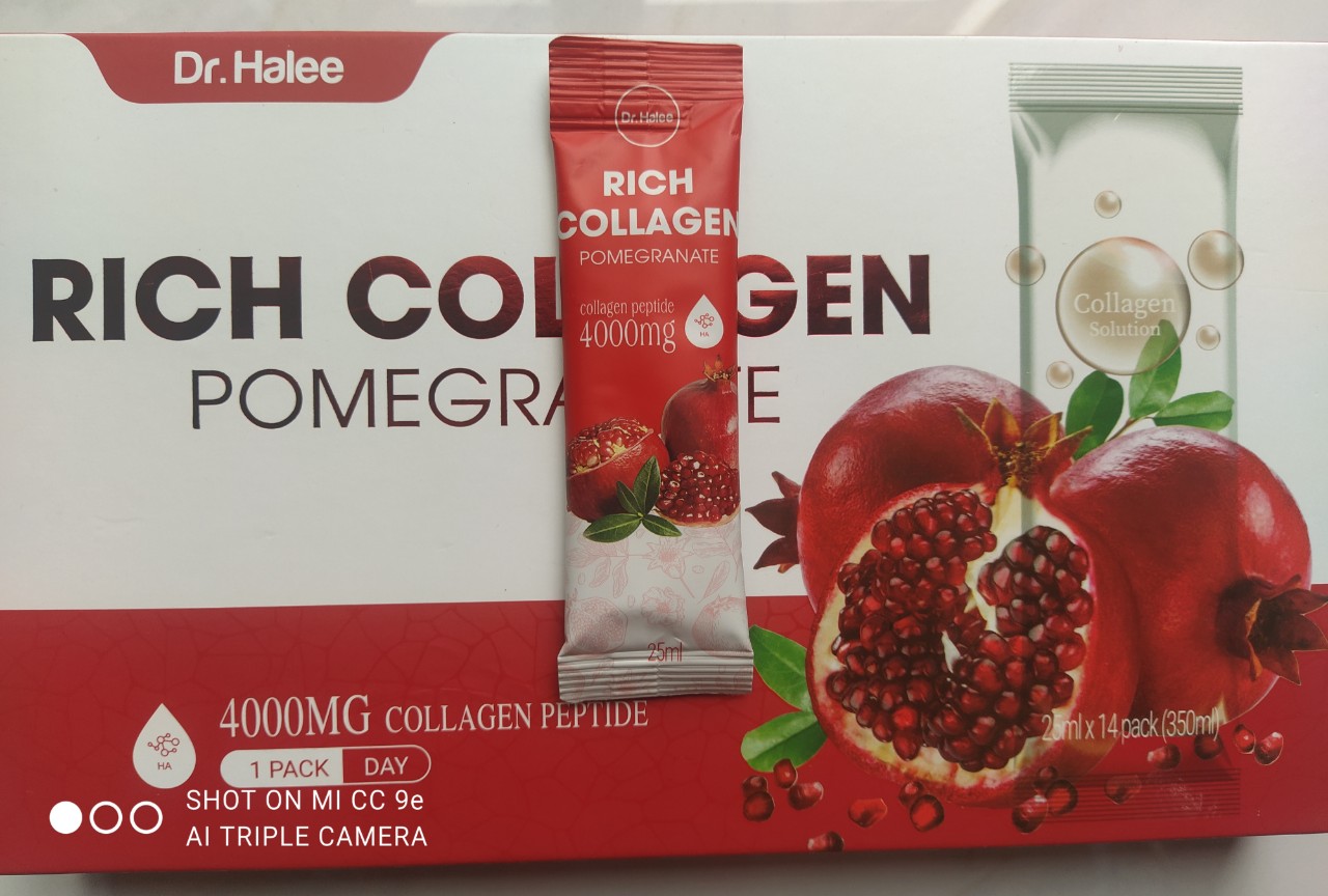 1 gói collagen lựu đỏ dr halee dùng thử