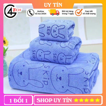 Set 3 khăn tắm thái lan mềm mịn cho gia đình - Bộ 3 khăn tắm Thái Lan (Màu ngẫu nhiên)