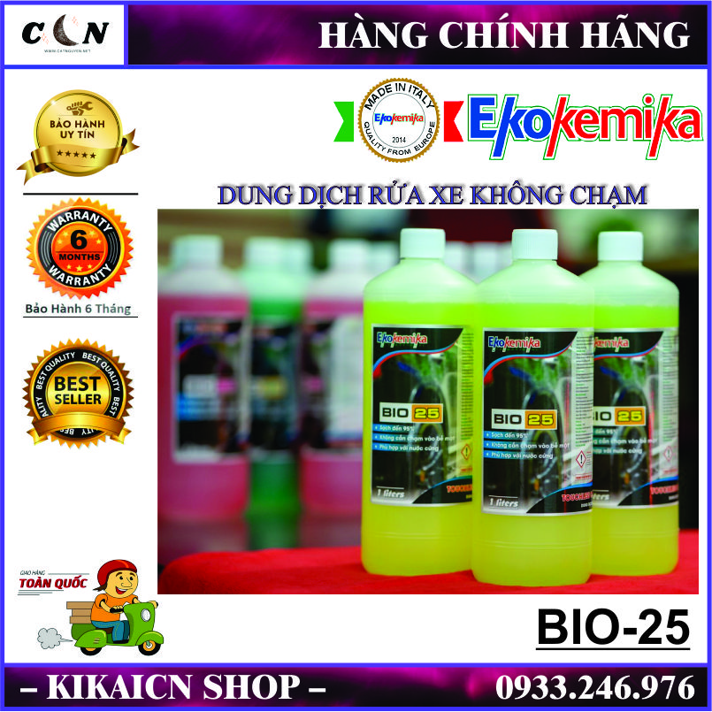 Dung dịch rửa xe không chạm, ekokemika bio25, chuyên rửa xe oto, xe máy siêu sạch, siêu bóng - kikaicn
