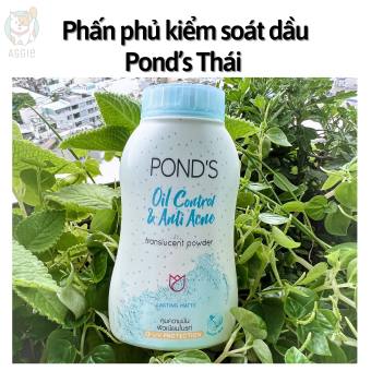 Phấn Phủ Dạng Bột Kiểm Soát Dầu Nhờn Mịn Da Pond's Oil Control & Anti Acne Thái Lan 50g Aggie House
