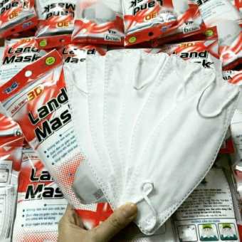 1 Túi 6 Chiếc Khẩu Trang 3D Land Mask Kiểu Hàn Quốc KF94