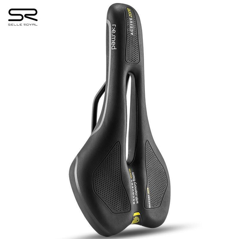 SELLE ROYAL Yên Xe Đạp MTB Thể Thao Rỗng Bộ Nhớ Thoáng Khí Bọt Xốp Đệm Giảm Xóc Xe Đạp Yên Trung Tính Màu Đen