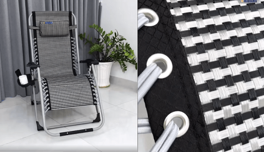 Ghế Tựa Lưng, Ghế Xếp Thư Giãn HAKAWA G21P, Ghế Xếp Quyền Linh HAKAWA HK-G21P - Trọng Tải 300kg - Thay miễn phí phụ kiện nệm và lưới trong 5 NĂM – Bảo hành 25 năm