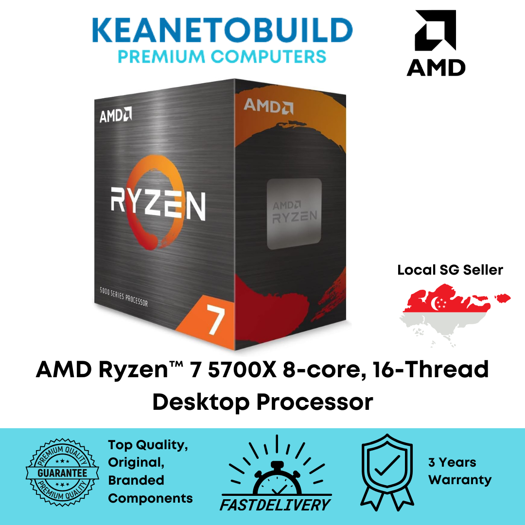 AMD Ryzen 7 5700X 8-Core 16-Thread Desktop Gaming...