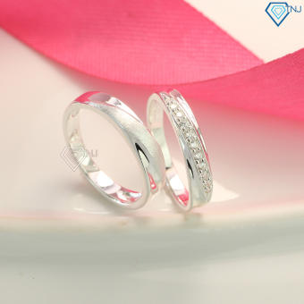 Nhẫn đôi tình yêu nam nữ khắc tên ND0201 - Trang Sức TNJ