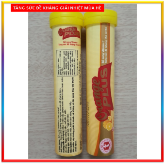 Tuýt Viên Sủi Multivitamin  -Orange plus - Giúp Bổ Sung Vitamin C,B1,B2, Kẽm , Giúp Tăng Cường Thể Lực, Tăng Sức Đề Kháng- Tuýp 20 viên 4g