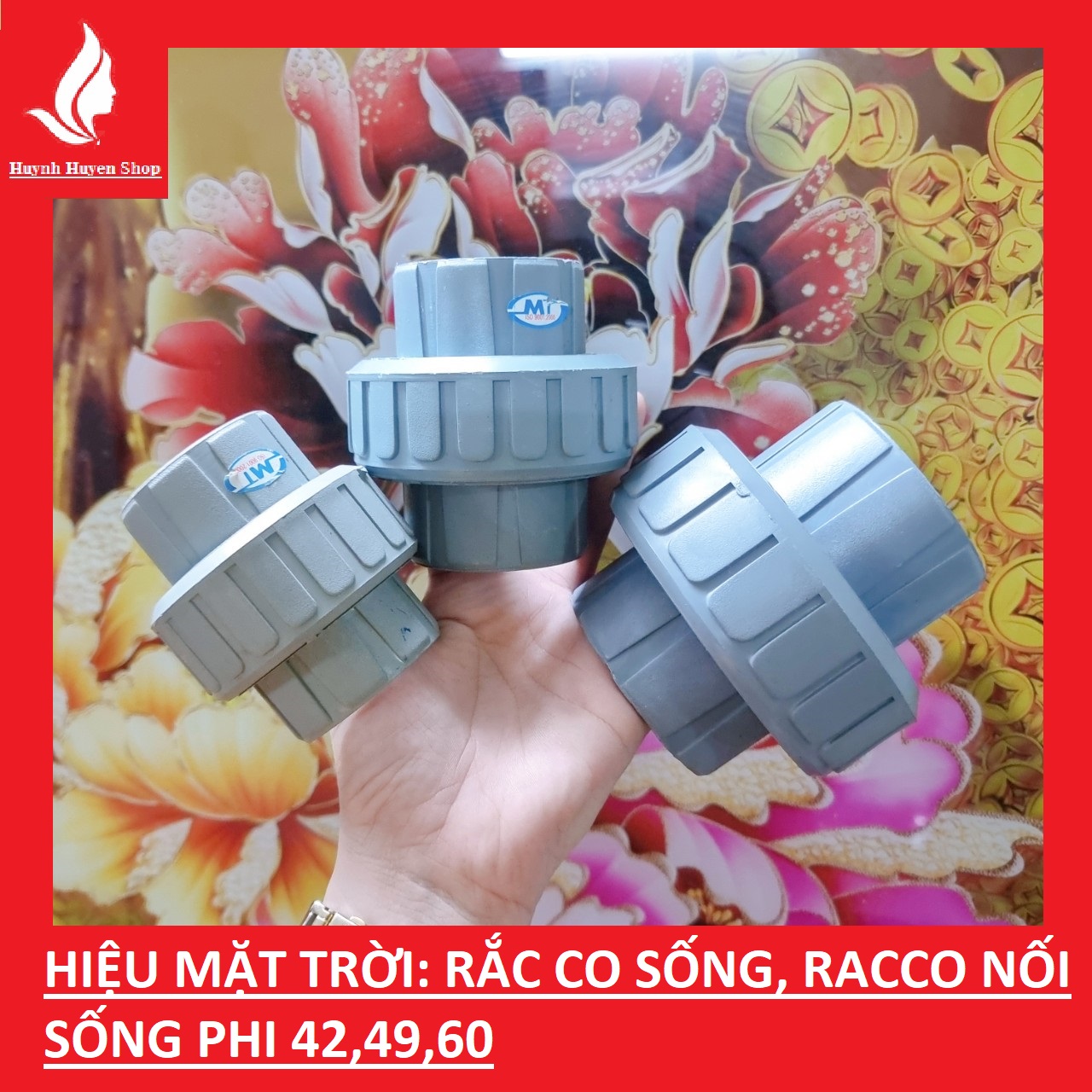 Rắc co sống, racco nối sống 42,49,60 hiệu mặt trời