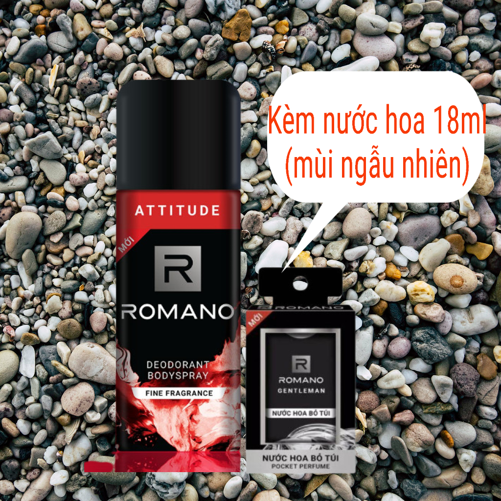 ROMANO XỊT KHỬ MÙI ATTITUDE 150ML KÈM NƯỚC HOA 18ML