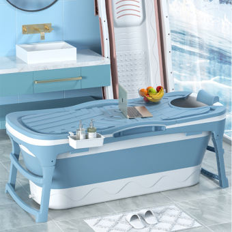 Chậu Tắm Gấp Gọn Gia Đình Size Lớn - Bồn Tắm Silicon Gấp Gọn Tiện Lợi