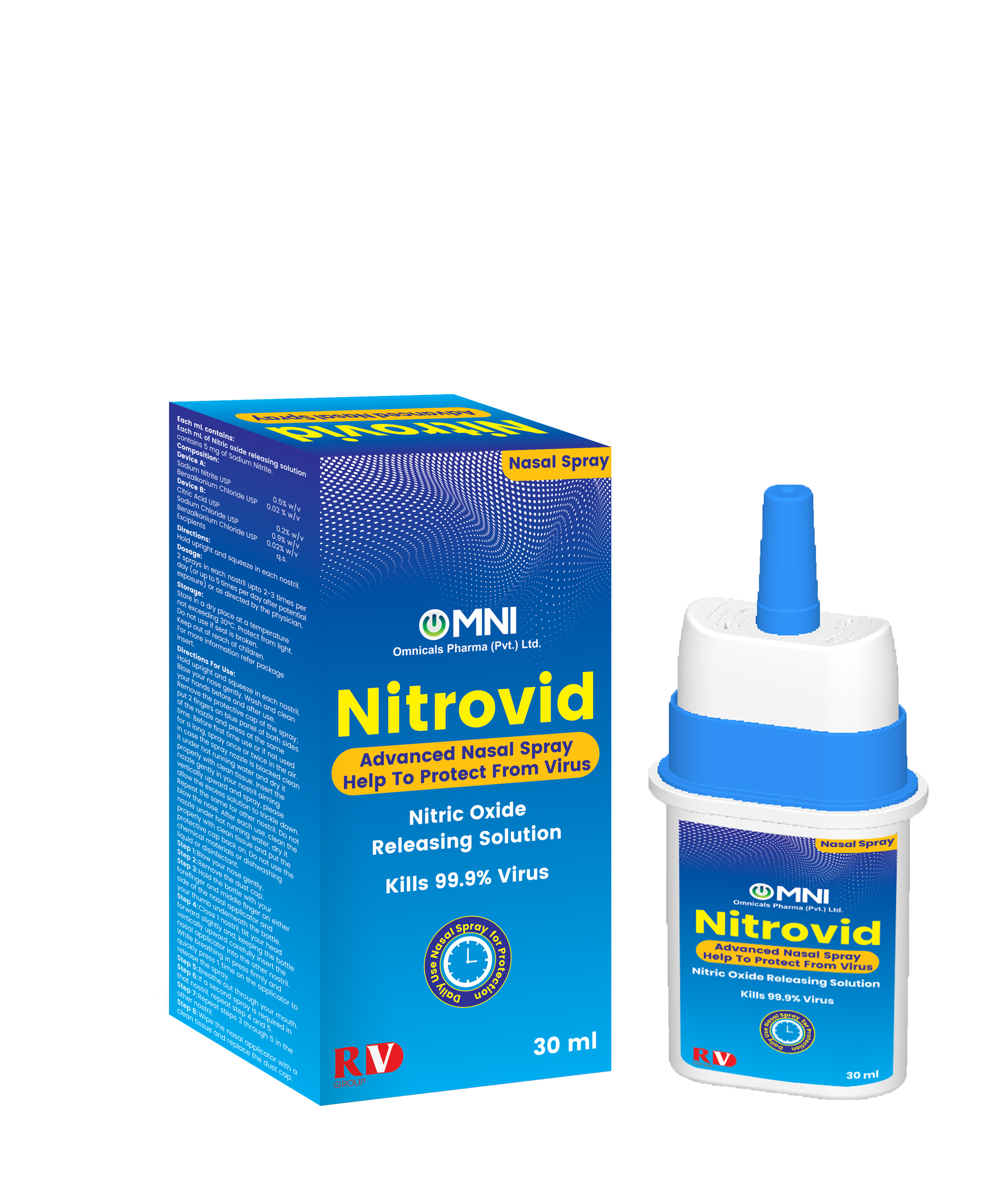 Dung Dịch Xịt Mũi Nitrovid - Kháng Virus Chuyên Sâu