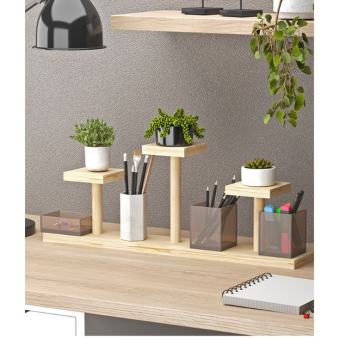 Kệ Gỗ Để Bàn Trang Trí Decor Bàn Học, Bàn Làm Việc, Kệ Để Chậu Cây Mini