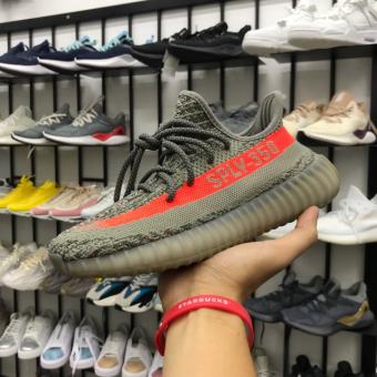 Giày yezzy350 nam nữ màu xám cam