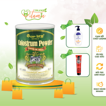 Sữa bò non giúp tăng cân, tăng chiều cao, tăng đề kháng Colostrum TopLife hộp 400g