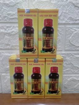 5 Dầu xoa bóp Huế hiệu Cung Đình Vỹ Dạ ( chính hãng 5 lọ x 60m loại đặc biêt )