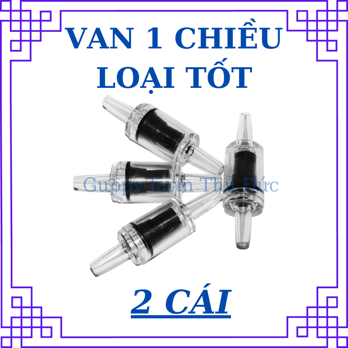 Van 1 chiều dành cho máy sủi oxy