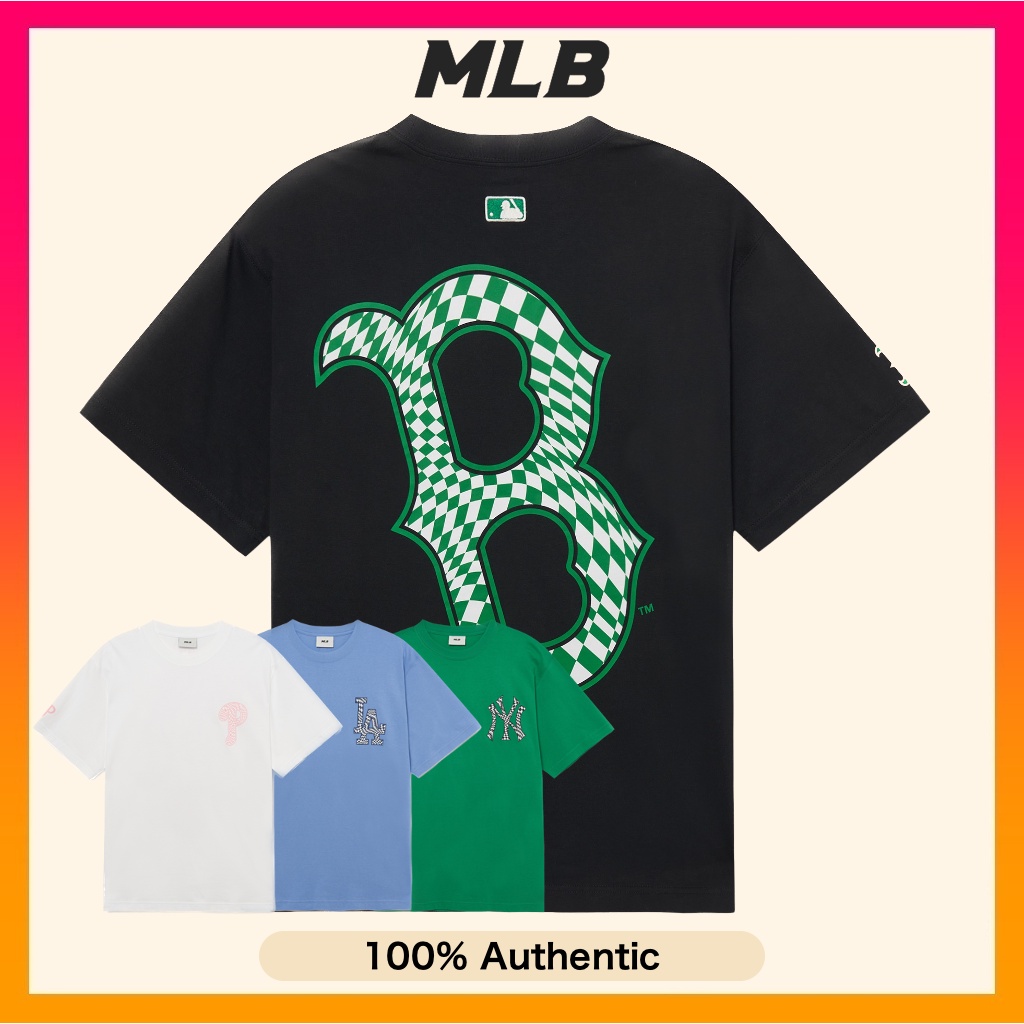 MLB Korea Mens T-Shirts, Beige, XS