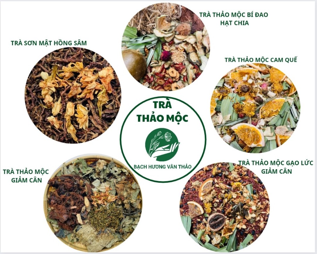 Trà sâm bí đao/sâm rong biển/ cam sả quê/trà sơn mật hồng sâm/ giảm cân/trà gạo lứt đậu đen . bạch hương vân thảo,/thảo dược thanh nhiệt,mát g.an, bí đao hạt chia