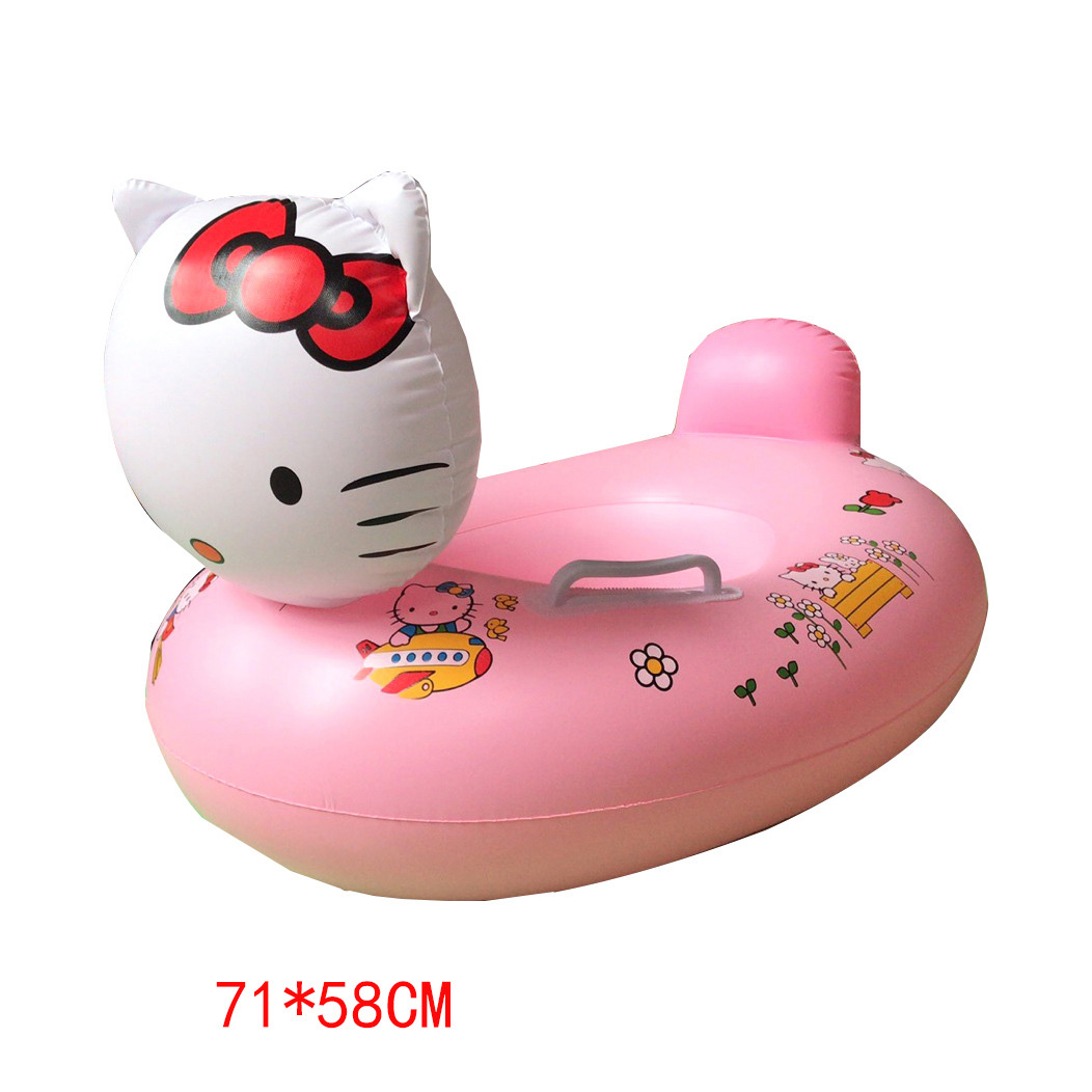 Phao bơi trẻ em MILASO phao bơi xỏ chân chống lật hình mèo con kitty dễ thương cho bé 001040