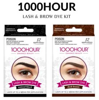 Thuốc Nhuộm Lông Mày Và Mi 1000 Hour Eyelash & Brow Dye Kit 2 Màu Đen - Nâu