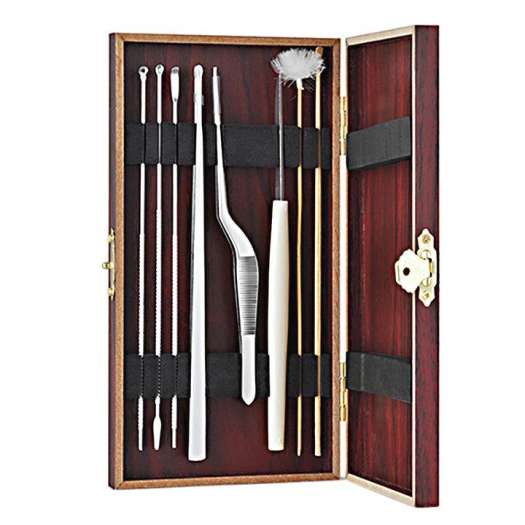 Bộ dụng cụ lấy ráy tai hộp gỗ