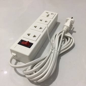 Ổ cắm điện mua ổ cắm điện dây dài 3m có công tắc 4 lỗ. Ổ cắm điện loại tốt/ Ổ cắm chống cháy 2200W