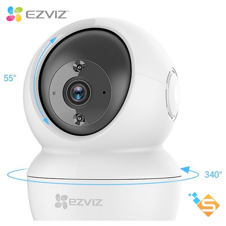 Camera wifi quay 360 độ Ezviz C6N 1080P 2MP - Tặng Kèm Thẻ Nhớ 32GB và chân đế - Sản phẩm cao cấp của Hikvision - Camera bán chạy số 1 thế giới - Bảo hành 2 năm