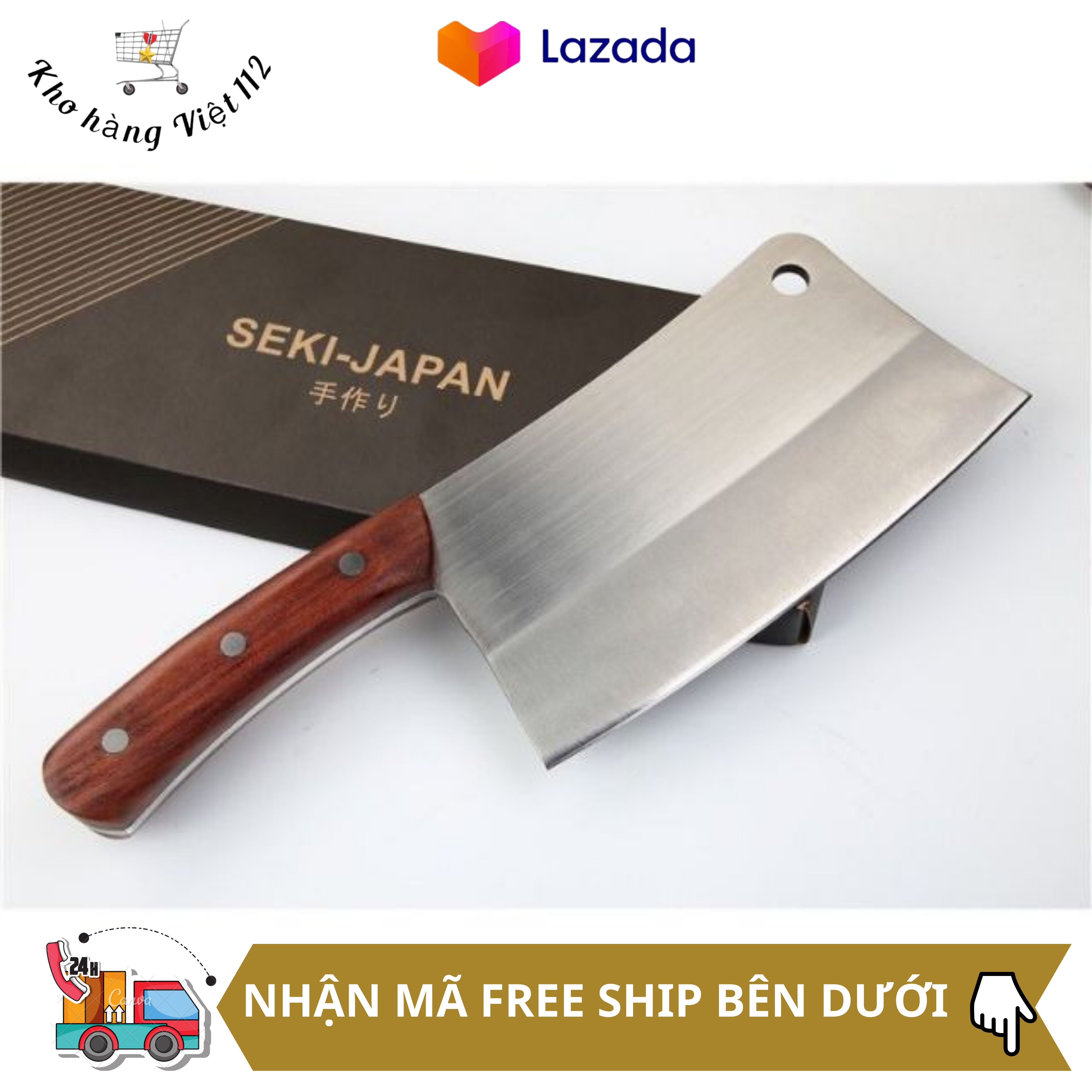 Dao Chặt Xương Nhật Bản Cao Cấp ASAKH-SK5 dày 3mm bằng thép không gỉ chuyên chặt xương