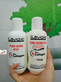Kem uốn nóng collagen Lavox trắng 500ml