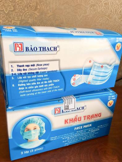 KHẨU TRANG Y TẾ BẢO THẠCH 3 LỚP