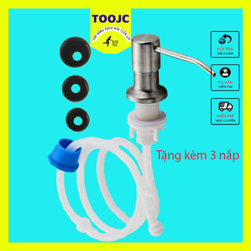 Bơm hút dầu rửa bát, xà phòng có vòi xịt tiện lợi, gắn chìm dưới bồn rửa tạo tính thẩm mĩ cao cho không gian bếp