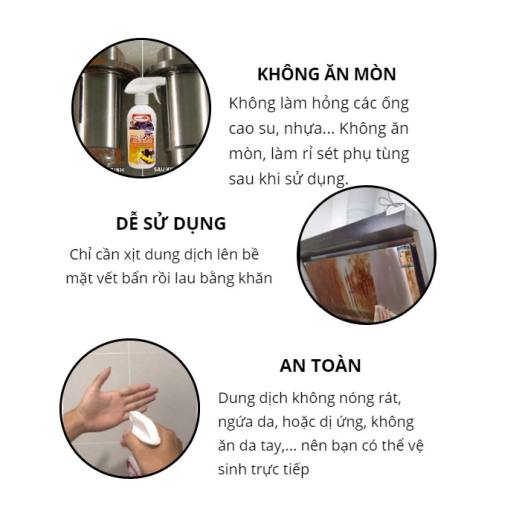 Dung dịch tẩy đa năng xe máy, Bình xịt đa năng X2000, chai sịt tẩy rửa đa năng, Bình xịt vệ sinh các vết bẩn cứng đầu, cặn canxi vòi nước nhà tắm, nhà bếp, nhà vệ sinh, xoong nồi, bếp ga, máy móc, xe ô tô,...