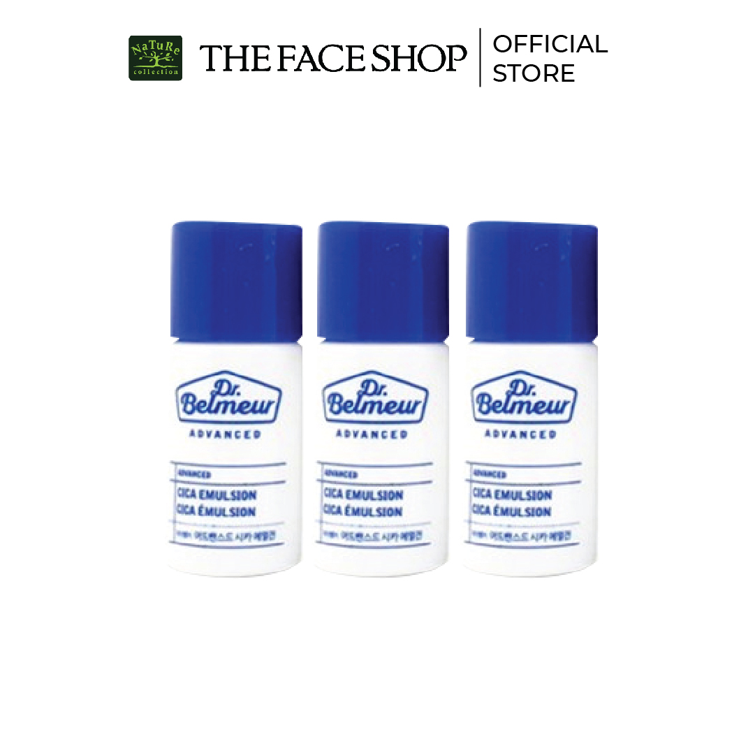 Combo Sữa Dưỡng Da Thefaceshop Dr.Belmeur Advanced Cica Emulsion 6MlX3