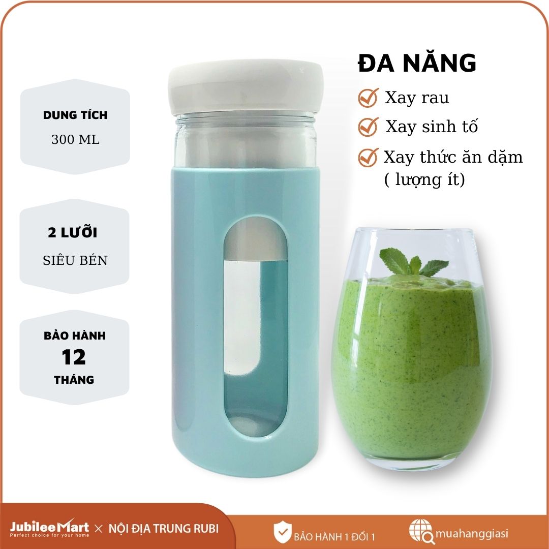 Máy xay trái cây chạy pin sạc, máy xay sinh tố mini xách tay cổng sạc USB, máy sinh tố văn phòng, máy xay sinh tố cầm tay