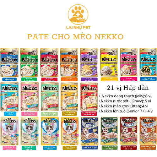 Pate mèo Nekko dạng thạch cho mèo - LAI NHỰ PET